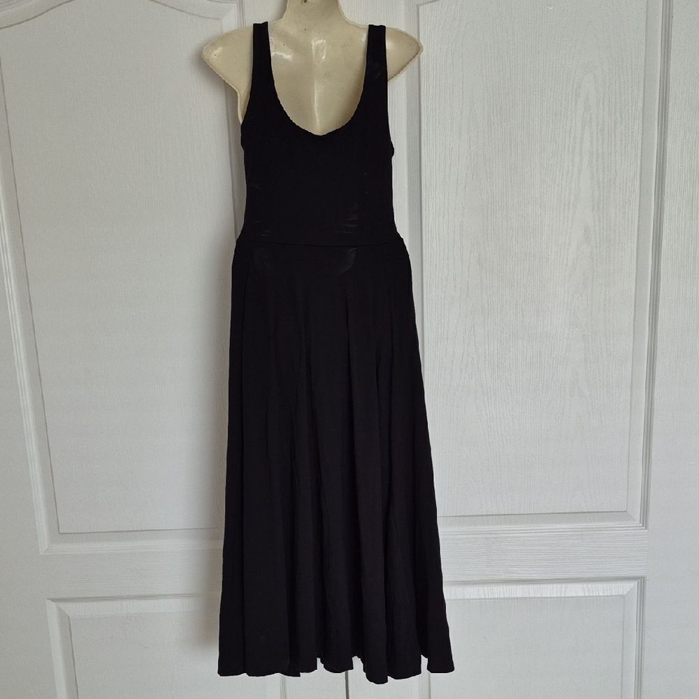 American Eagle Outfitters Black Maxi Dress With Front Slit - Picture 7 of 16
